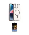 ieg™ iPhone 11 Kılıf Yadigar Asil Koleksiyonu - Siyah Buffer Hayalet Cam Ekran Koruyucu