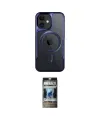 ieg™ iPhone 11 Kılıf Yadigar Klasik Özel Seri - Siyah 34D Hayalet Izgaralı Cam