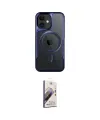 ieg™ iPhone 11 Kılıf Yadigar Klasik Özel Seri - Siyah Bilvis 3D Mat Cam Ekran Koruyucu