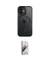 ieg™ iPhone 11 Kılıf Yadigar Klasik Özel Seri - Siyah Bilvis 3D Mat Cam Ekran Koruyucu