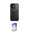 ieg™ iPhone 11 Kılıf Yadigar Klasik Özel Seri - Siyah Bilvis 5in1 3D Magic Cam Ekran Koruyucu