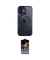 ieg™ iPhone 11 Kılıf Yadigar Klasik Özel Seri - Siyah Buffer Hayalet Cam Ekran Koruyucu