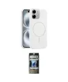 ieg™ iPhone 11 Kılıf Yankı Form Serisi - Siyah 34D Hayalet Izgaralı Cam
