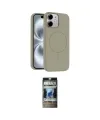 ieg™ iPhone 11 Kılıf Yankı Form Serisi - Siyah 34D Hayalet Izgaralı Cam