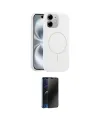 ieg™ iPhone 11 Kılıf Yankı Form Serisi - Siyah 3D Antistatik Hayalet Cam Ekran Koruyucu