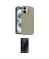 ieg™ iPhone 11 Kılıf Yankı Form Serisi - Siyah 3D Antistatik Hayalet Cam Ekran Koruyucu
