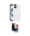 ieg™ iPhone 11 Kılıf Yankı Form Serisi - Siyah 3D Antistatik Mat Seramik Nano Ekran Koruyucu
