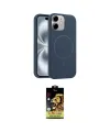 ieg™ iPhone 11 Kılıf Yankı Form Serisi - Siyah Buffer Cam Ekran Koruyucu