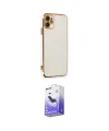 ieg™ iPhone 11 Kılıf Yankı Serisi - Siyah Bilvis 5in1 5D Magic Hayalet Cam Ekran Koruyucu