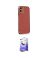 ieg™ iPhone 11 Kılıf Yankı Serisi - Siyah Bilvis 5in1 5D Magic Hayalet Cam Ekran Koruyucu
