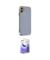 ieg™ iPhone 11 Kılıf Yankı Serisi - Siyah Bilvis 5in1 5D Magic Hayalet Cam Ekran Koruyucu