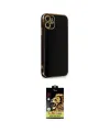 ieg™ iPhone 11 Kılıf Yankı Serisi - Siyah Buffer Cam Ekran Koruyucu