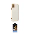 ieg™ iPhone 11 Kılıf Yankı Serisi - Siyah Buffer Hayalet Cam Ekran Koruyucu