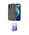 ieg™ iPhone 11 Kılıf Yankı Yansıma Özel Seri - Siyah Bilvis 5in1 5D Magic Hayalet Cam Ekran Koruyucu