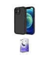 ieg™ iPhone 11 Kılıf Yankı Yansıma Özel Seri - Siyah Bilvis 5in1 5D Magic Hayalet Cam Ekran Koruyucu