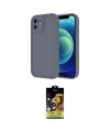 ieg™ iPhone 11 Kılıf Yankı Yansıma Özel Seri - Siyah Buffer Cam Ekran Koruyucu
