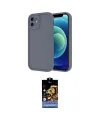 ieg™ iPhone 11 Kılıf Yankı Yansıma Özel Seri - Siyah Buffer Hayalet Cam Ekran Koruyucu