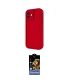 ieg™ iPhone 11 Kılıf Yankı Yansıma Özel Seri - Siyah Buffer Hayalet Cam Ekran Koruyucu