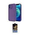 ieg™ iPhone 11 Kılıf Yankı Yansıma Özel Seri - Siyah Buffer Hayalet Cam Ekran Koruyucu
