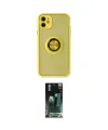 ieg™ iPhone 11 Kılıf Yörünge Çizgi - Şeffaf 360 Full Body Arka Koruyucu