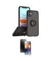 ieg™ iPhone 11 Kılıf Yörünge Çizgi - Siyah 3D Antistatik Mat Seramik Nano Ekran Koruyucu