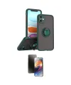 ieg™ iPhone 11 Kılıf Yörünge Çizgi - Siyah 3D Antistatik Mat Seramik Nano Ekran Koruyucu