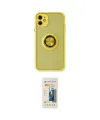 ieg™ iPhone 11 Kılıf Yörünge Çizgi - Siyah 6D Mat Seramik Hayalet Nano Ekran Koruyucu