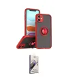 ieg™ iPhone 11 Kılıf Yörünge Çizgi - Siyah Bilvis 3D Mat Cam Ekran Koruyucu