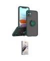 ieg™ iPhone 11 Kılıf Yörünge Çizgi - Siyah Bilvis 3D Mat Cam Ekran Koruyucu