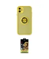 ieg™ iPhone 11 Kılıf Yörünge Çizgi - Siyah Buffer Cam Ekran Koruyucu