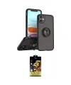 ieg™ iPhone 11 Kılıf Yörünge Çizgi - Siyah Buffer Cam Ekran Koruyucu