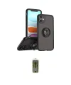 ieg™ iPhone 11 Kılıf Yörünge Çizgi - Siyah Joko Magic 5D Hayalet Cam