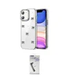 ieg™ iPhone 11 Kılıf Yörünge Form - Şeffaf Uv Polymer Nano Ekran Koruyucu