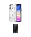 ieg™ iPhone 11 Kılıf Yörünge Form - Siyah 3D Antistatik Hayalet Cam Ekran Koruyucu