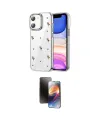 ieg™ iPhone 11 Kılıf Yörünge Form - Siyah 3D Antistatik Mat Seramik Nano Ekran Koruyucu