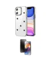 ieg™ iPhone 11 Kılıf Yörünge Form - Siyah 3D Antistatik Mat Seramik Nano Ekran Koruyucu