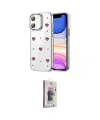 ieg™ iPhone 11 Kılıf Yörünge Form - Siyah Bilvis 3D Cam Ekran Koruyucu