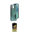 ieg™ iPhone 11 Kılıf Yörünge Işık Serisi - Siyah Buffer Cam Ekran Koruyucu