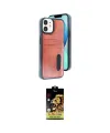 ieg™ iPhone 11 Kılıf Yörünge Işık Serisi - Siyah Buffer Cam Ekran Koruyucu