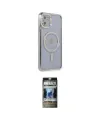 ieg™ iPhone 11 Kılıf Zirve Doku Prime - Siyah 34D Hayalet Izgaralı Cam