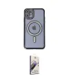 ieg™ iPhone 11 Kılıf Zirve Doku Prime - Siyah Bilvis 3D Mat Cam Ekran Koruyucu
