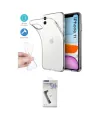 ieg™ iPhone 11 Kılıf Zirve Doku - Şeffaf Uv Polymer Nano Ekran Koruyucu