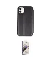ieg™ iPhone 11 Kılıf Zirve Yansıma Serisi - Siyah Bilvis 3D Mat Cam Ekran Koruyucu