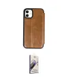 ieg™ iPhone 11 Kılıf Zirve Yansıma Serisi - Siyah Bilvis 3D Mat Cam Ekran Koruyucu