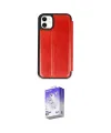 ieg™ iPhone 11 Kılıf Zirve Yansıma Serisi - Siyah Bilvis 5in1 3D Magic Cam Ekran Koruyucu