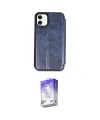 ieg™ iPhone 11 Kılıf Zirve Yansıma Serisi - Siyah Bilvis 5in1 3D Magic Cam Ekran Koruyucu
