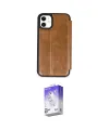 ieg™ iPhone 11 Kılıf Zirve Yansıma Serisi - Siyah Bilvis 5in1 3D Magic Cam Ekran Koruyucu