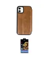 ieg™ iPhone 11 Kılıf Zirve Yansıma Serisi - Siyah Buffer Hayalet Cam Ekran Koruyucu