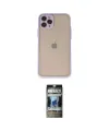 ieg™ iPhone 11 Pro Kılıf Ahenk Çizgi Serisi - Siyah 34D Hayalet Izgaralı Cam