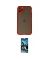 ieg™ iPhone 11 Pro Kılıf Ahenk Çizgi Serisi - Siyah 34D Izgaralı Cam